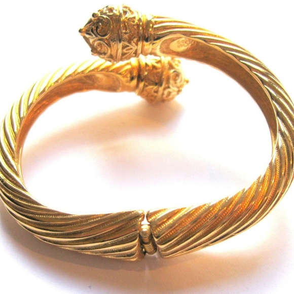 JOAN RIVERS Gold Plated Wrap Bangle Bracelet - Picture 3 of 3